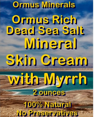 Ormus Minerals -Ormus Rich Dead Sea Salt Mineral Skin Cream with MYRRH